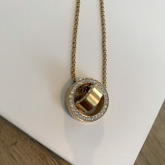 Swarovski Hollow Pendant- GOLD - Picture 2 of 7
